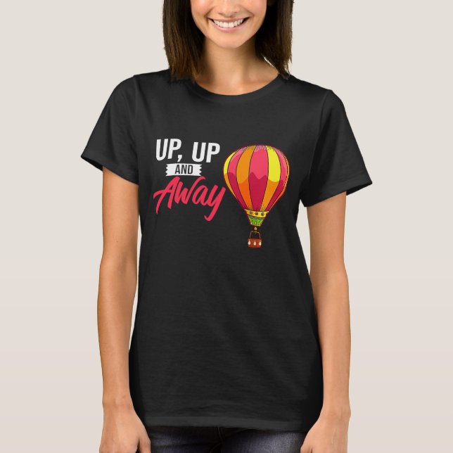 Ballongresa med luftballong festival bal t shirt (Framsida)