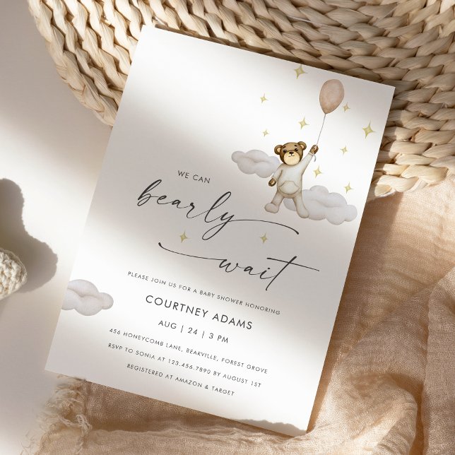 Ballongskugga för Neutralt av vattenfärgsfärgad Na Inbjudningar (Skapare uppladdad)