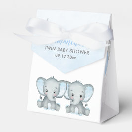 Ballongskuva för Cute Elephant Twin Boys Balloon B Presentaskar