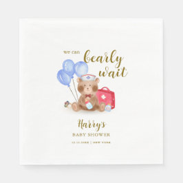 Ballongskuva för spädbarn i Nallen Cute Nurse Dokt Pappersservett