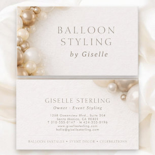 Ballongstyling Party Dekoration Visitkort