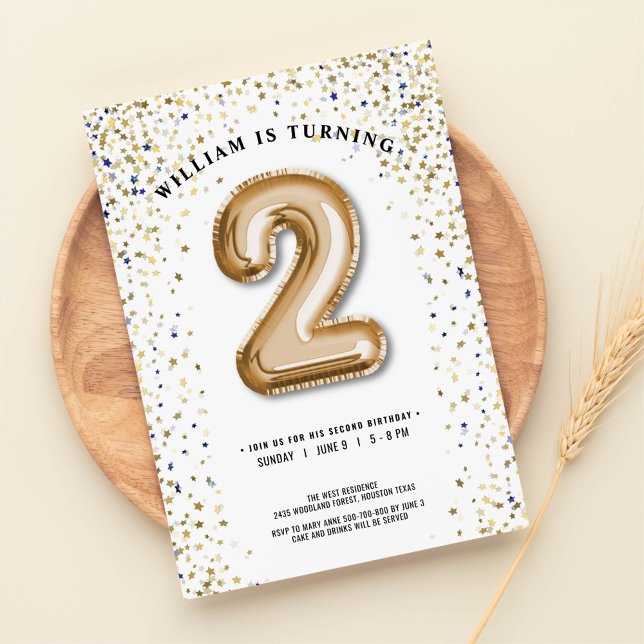 Ballongtyp för Twinkle Little Star-bubbla på vecko Inbjudningar (Skapare uppladdad)