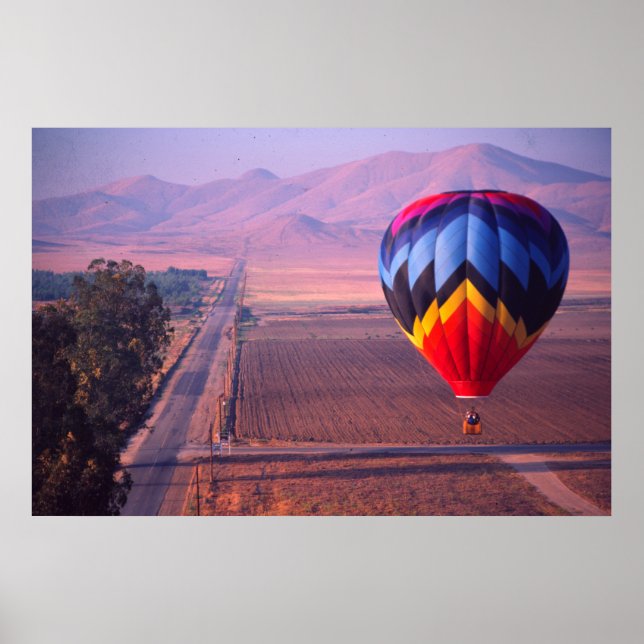 Ballongvy vid soluppgång poster (Framsidan)