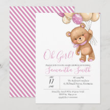 Balloninbjudan för nalle