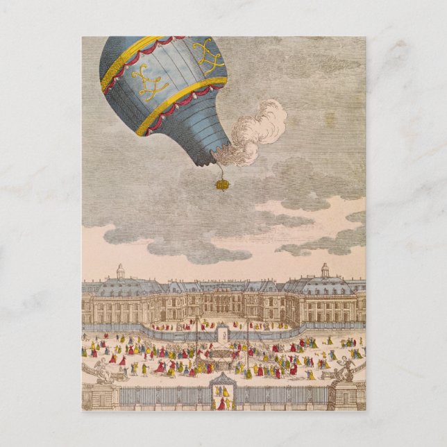 Balloningsexperimentet vid Chateau Vykort (Framsida)
