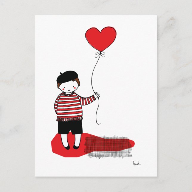 Ballonjunge Vykort (Framsida)