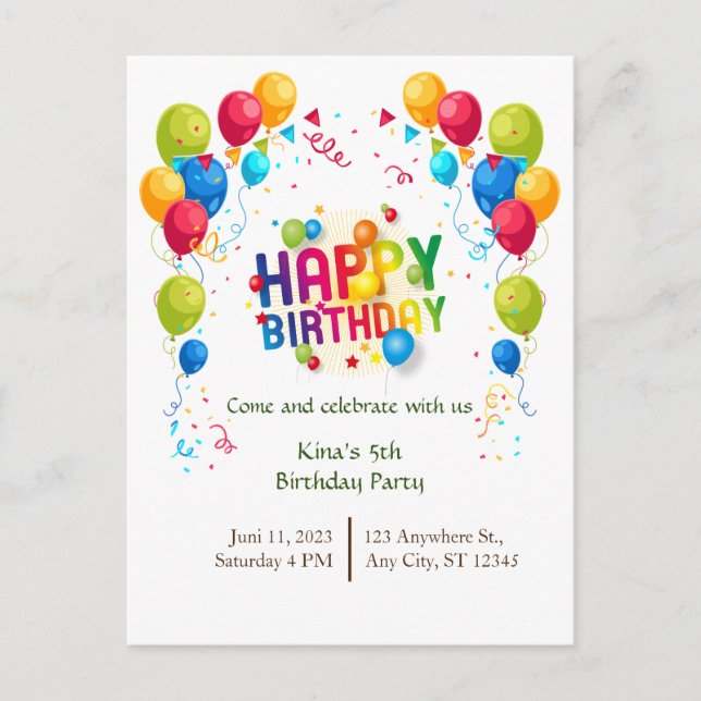 Ballons vykort (Framsida)