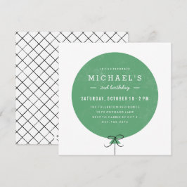 Ballonseftermiddagsinbjudan - Klöver Inbjudningar