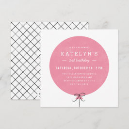 Ballonseftermiddagsinbjudan - Ro Inbjudningar