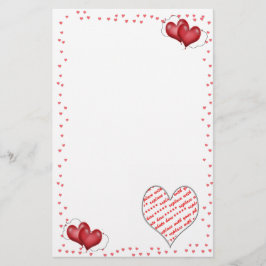 Ballonshjärter med Photo Ram Brevpapper