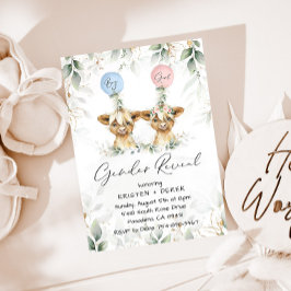 Ballonsinbjudan om avvisning av Gender för högland Inbjudningar