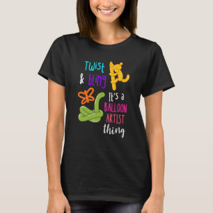 Ballonspartist Twist and Bling Balloon Animal Boll T Shirt