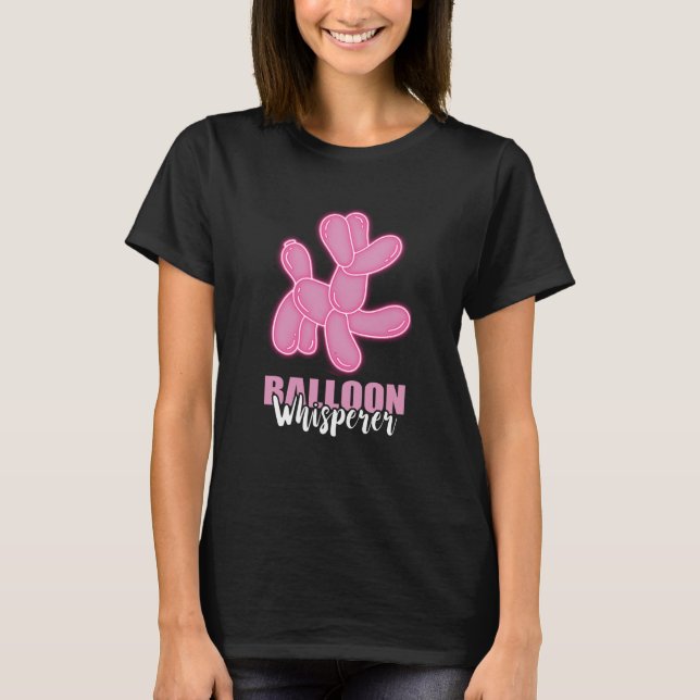 Ballonspispererballonist, konstballongdjur t shirt (Framsida)