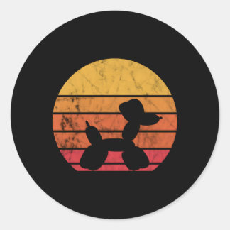 Ballontuster med ballontuber runt klistermärke