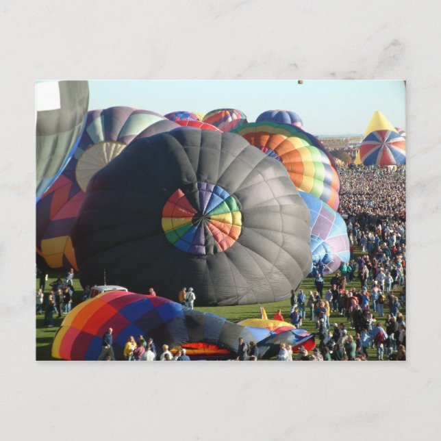 Balloon Albuquerque på morgonen Vykort (Framsida)