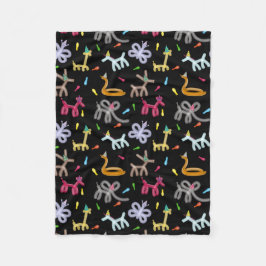 Balloon Animals Kids Party Theme Fleecefilt