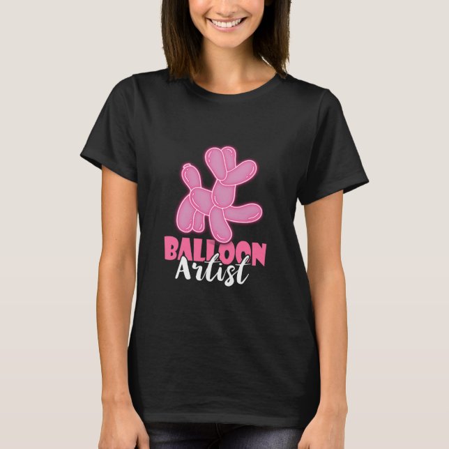 Balloon Artist Balloon Animal Balloon Twisting Dog T Shirt (Framsida)