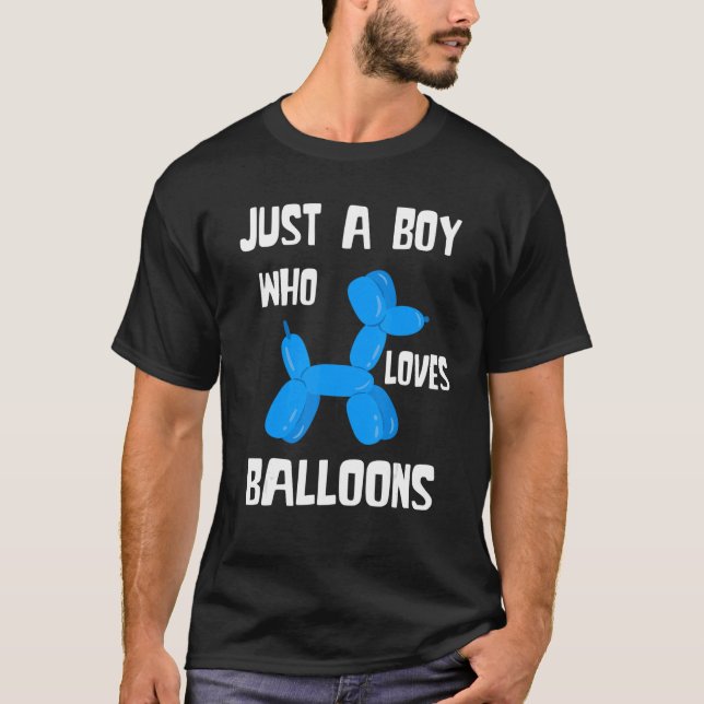 Balloon Artist Just A Boy Balloon Bender Balloon A T Shirt (Framsida)