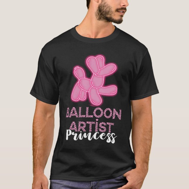 Balloon Artist Princess Balloon Twister Hund Ballo T Shirt (Framsida)