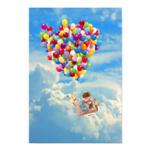 Balloon Äventyr Boy och Hund