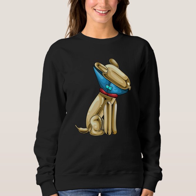 Balloon Balloon Animal Dog Cone of Shame T Shirt (Framsida)