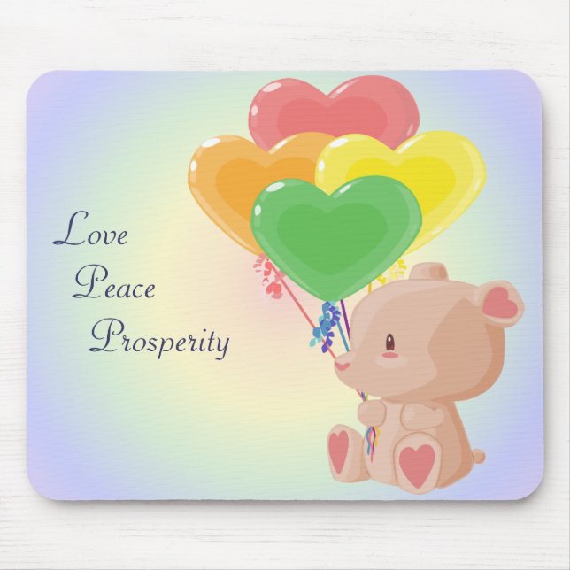Balloon Bear Mousepad Musmatta (Framsidan)