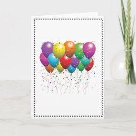 BALLOON BIRTHDAY CARD CUSTOMIZE KORT