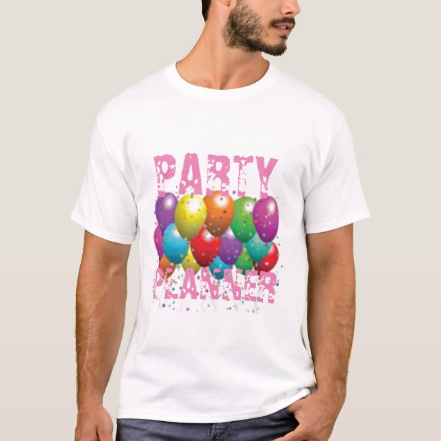 balloon_birthday_card_customize-r11e61ed9b9074290b t shirt (Framsida)