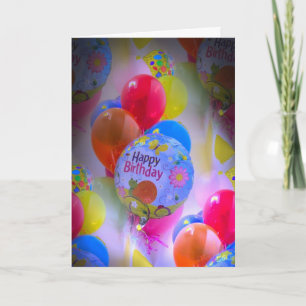 Balloon Birthday Kort