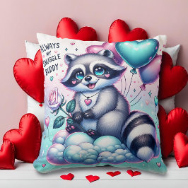 Balloon Bouquet Raccoon Valentiness Kudde