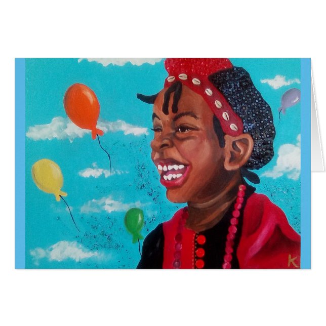 Balloon Boy Card OBS Kort (Framsidan Horizontal)