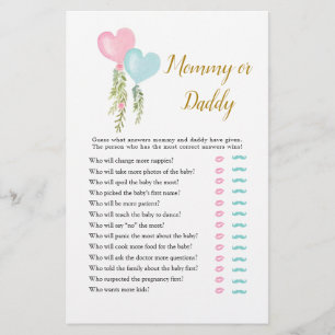 Balloon Boy eller Girl Gender Reveal Mamma eller p