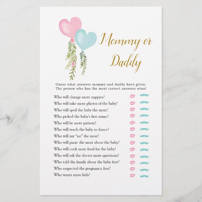 Balloon Boy eller Girl Gender Reveal Mamma eller p (Framsida)