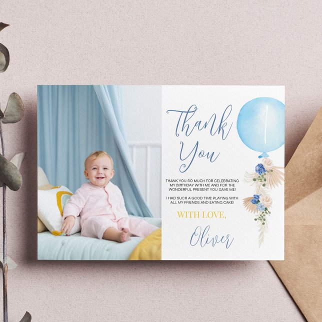 Balloon Boy Photo Tackto You Card Tack Kort (Skapare uppladdad)