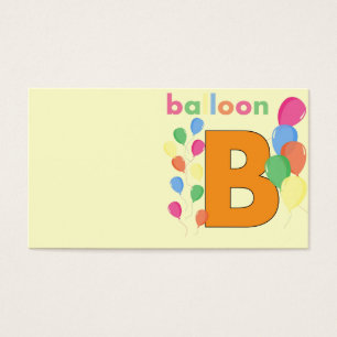 Balloon Brev B Visitkort
