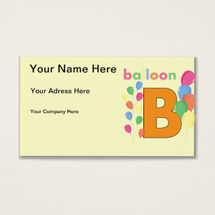 Balloon Brev B Visitkort