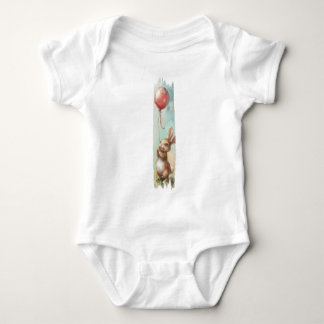 Balloon Daydrömmar Rabbit Brushstroke Paint T Shirt