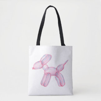 Balloon Dog Tote Bag Tygkasse