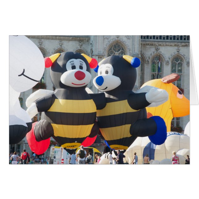 Balloon Fiesta Hälsningskort (Framsidan Horizontal)