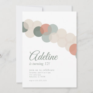 Balloon Garland Birthday-inbjudan Inbjudningar