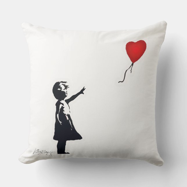 Balloon Girl  Kudde (Framsida)