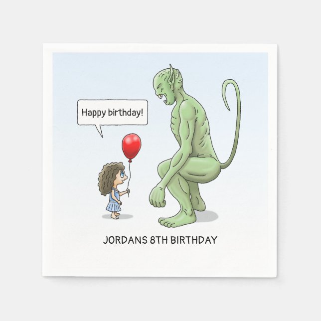 Balloon Girl och Goblin Pappersservett (Framsidan)