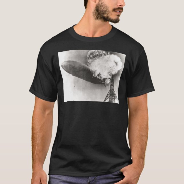 Balloon Hindenburg poster Premium Scoop T-Shirt (Framsida)