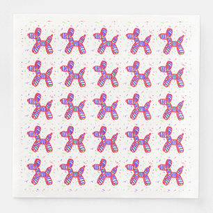 Balloon Hundar Party Napkins Pappersservett