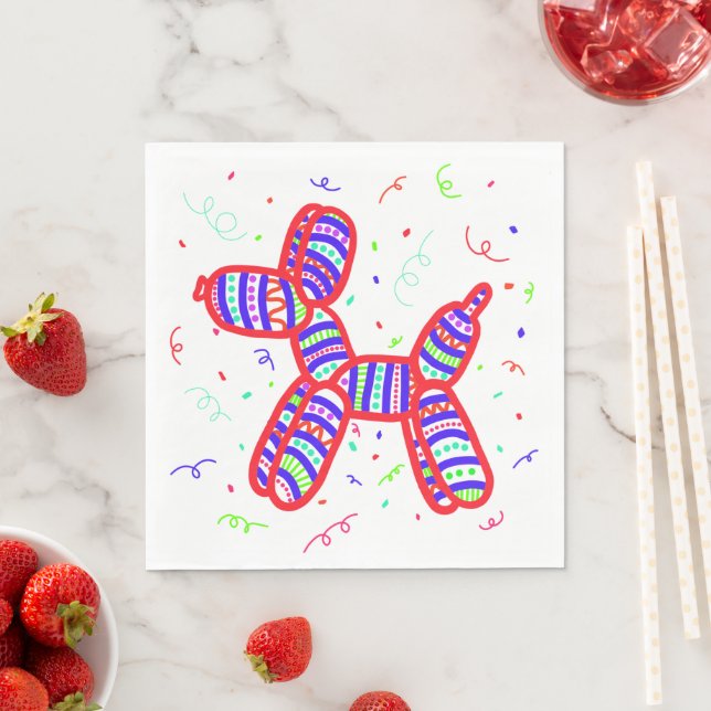 Balloon Hundar Party Pappersservett (Insitu)