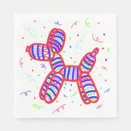 Balloon Hundar Party Pappersservett