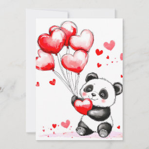 Balloon Panda Kärlek i Luft Meddelande
