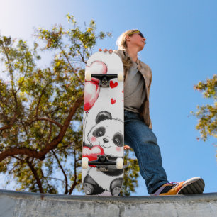 Balloon Panda Kärlek i Luft Mini Skateboard Bräda 18,5 Cm