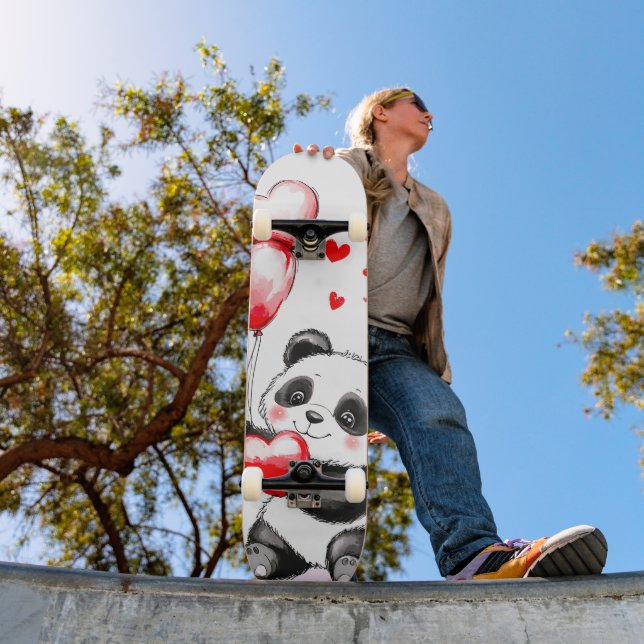 Balloon Panda Kärlek i Luft Mini Skateboard Bräda 18,5 Cm (Utomhus 1)