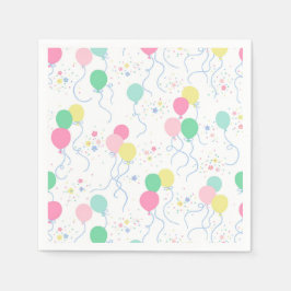 Balloon Party Cocktail Napkins Pappersservett